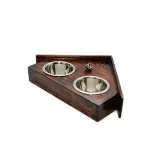 West Highland White Terrier drewniany stojak na miski w ksztalcie budy Art-Dog