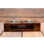 West Highland White Terrier, Westie, Westy I - wooden stand with bowls for a dog, steel dog bowls, a gift for adopting a dog from the Art-Dog brand