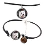 West Highland White Terrier, Westie, Westy - a set of jewelry with your photo, handmade set, bracelet and necklace by Art.-Dog brand