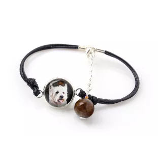 West Highland White Terrier, Westie, Westy - a set of jewelry with your photo, handmade set, bracelet and necklace by Art.-Dog brand