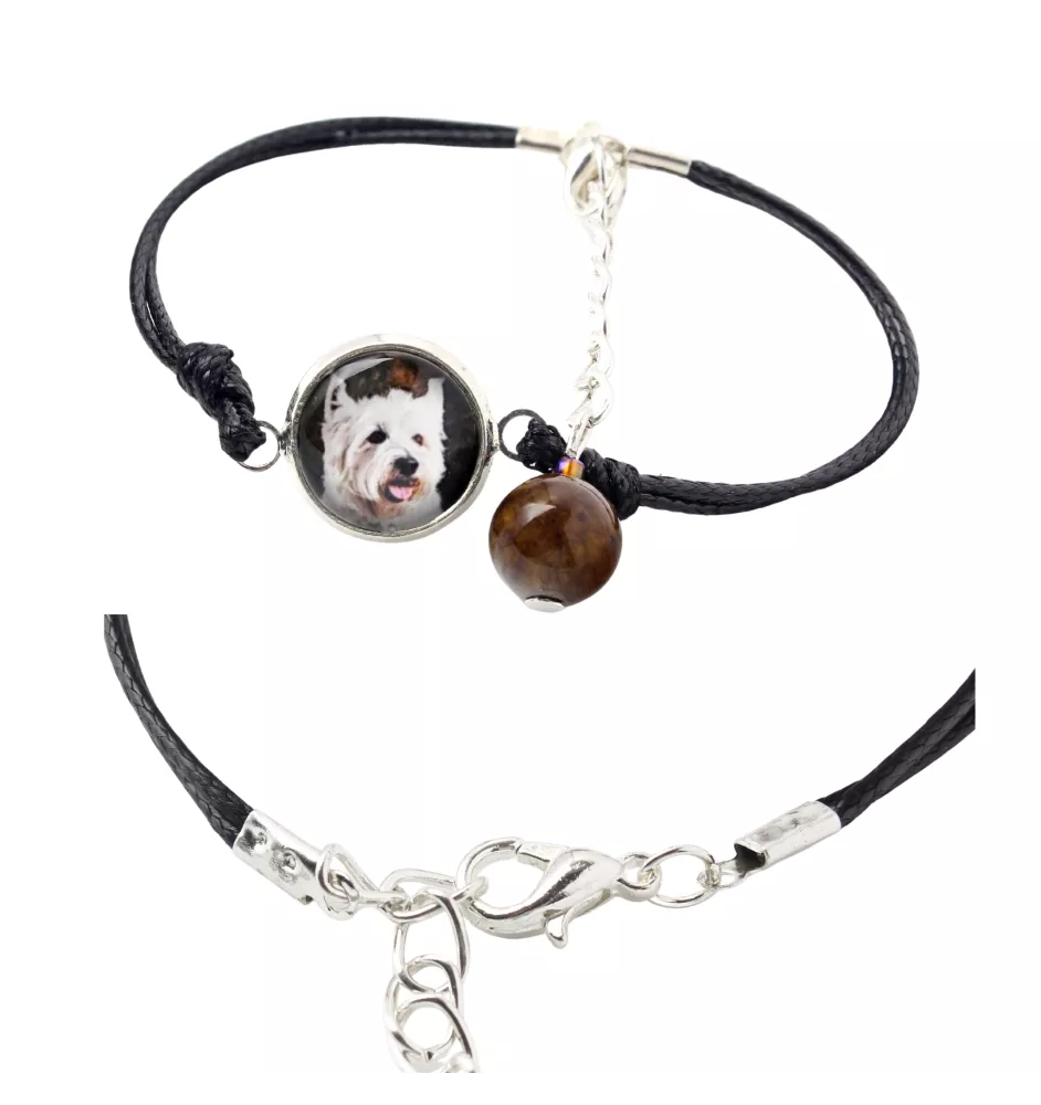 West Highland White Terrier, Weißer Hochlandterrier, Westie - Armband in einer Schachtel mit Ihrem Foto, femininer Schmuck, ein ausgezeichnetes Geschenk der Marke Art-Dog.