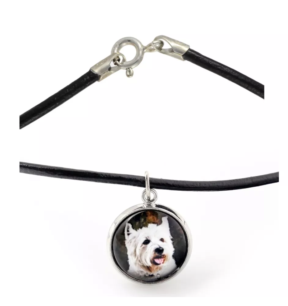West Highland White Terrier, Westie, Westy - necklace in a box, elegant decoration, pendant from the Art-Dog brand
