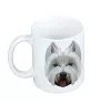 West Highland White Terrier, Westie, Westy - cup with a geometric dog image and the inscription Art-Dog