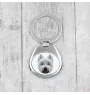 West Highland White Terrier, Westie, Westy - geometric keychain with a photo and the inscription Art-Dog