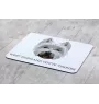 West Highland White Terrier, Westie, Westy - geometric mouse pad with a picture and text by Art-Dog