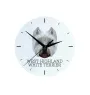 West Highland White Terrier, Weißer Hochlandterrier, Westie - geometrische Wanduhr mit Bild und Aufschrift der Marke Art-Dog
