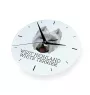 West Highland White Terrier, Westie - horloge murale géométrique avec photo et logo de la marque Art-Dog