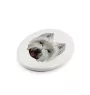 West Highland White Terrier, Westie, Westy - a plate with a geometric design and the brand name Art-Dog