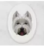 West Highland White Terrier płytka geometryczna Art-Dog