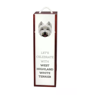 West Highland White Terrier pudełko na wino geometryczne Art-Dog