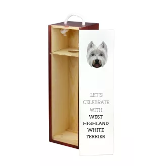 West Highland White Terrier pudełko na wino geometryczne Art-Dog