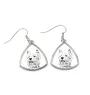 West Highland White Terrier, Weißer Hochlandterrier, Westie - Hund Ohrringe, hängende Ohrringe mit Bild, personalisierter Schmuck mit dem Aufdruck der Marke Art-Dog