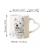 West Highland White Terrier, Weißer Hochlandterrier, Westie - Tasse mit Hund, entzückende Tasse mit herzförmigem Henkel, universelles Geschenk der Marke Art-Dog
