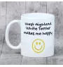 West Highland White Terrier, Weißer Hochlandterrier, Westie - Tasse mit Hund, fröhliche Tasse für Hundeliebhaber, personalisiertes Geschenk der Marke Art-Dog