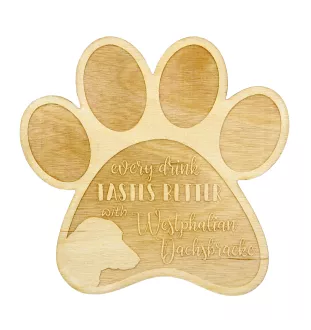 Basset de Westphalie, Westphalian Dachsbracke - Sous-verre mug, sous-verre gravé avec chien, cadeau pour amoureux des chiens par la marque Art-Dog