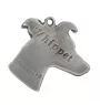 Whippet, Lévrier whippet - Porte-clés argenté avec chien, décoration de sac à main, pendentif de sac à dos par la marque Art-Dog