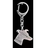Whippet, Lévrier whippet - Porte-clés argenté avec chien, décoration de sac à main, pendentif de sac à dos par la marque Art-Dog