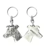 Whippet - Silver-plated pendant with a dog in a decorative box, handbag decoration, backpack pendant by Art-Dog brand