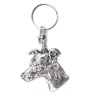 Whippet, Kleiner Englischer Windhund - Versilberter Anhänger mit einem Hund in einer dekorativen Box, Handtaschenschmuck, Rucksackanhänger der Marke Art-Dog