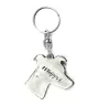 Whippet - Silver-plated pendant with a dog in a decorative box, handbag decoration, backpack pendant by Art-Dog brand