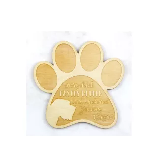 Wirehaired Pointing Griffon, Korthals Griffon - Mug coaster, engraved coaster with dog, gift for dog lover by Art-Dog brand