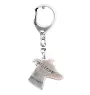 Whippet - Silver-plated key ring with a dog in a gift box, handbag decoration, backpack pendant by Art-Dog brand