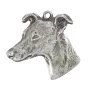 Whippet - Silver-plated key ring with a dog in a gift box, handbag decoration, backpack pendant by Art-Dog brand