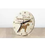 Griffon Korthals, Griffon d'arrêt à poil dur Korthals - horloge avec chien, horloge en bois avec gravure, horloge personnalisée par Art-Dog