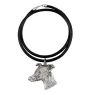 Whippet - Necklace with dog, silver-plated pendant for dog fan, unique jewelry by Art-Dog brand