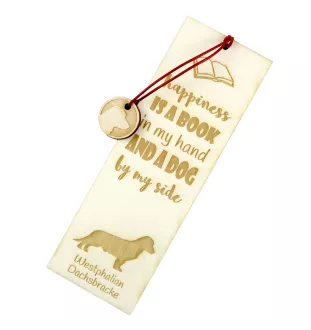Westfälische Dachsbracke - Lesezeichen mit Hund, personalisiertes Lesezeichen, Hundeaccessoire für Leser der Marke Art-Dog