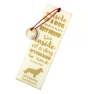 Westfalski gończy krótkonożny zakładka do książki outside Art-Dog