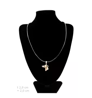 Whippet, Lévrier whippet - Collier pour chien, pendentif plaqué argent pour l'amoureux des chiens, bijoux subtils par Art-Dog