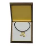Whippet - Dog necklace in gift box, gold-plated pendant for dog fan, striking jewellery by Art-Dog