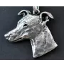 Whippet, Lévrier whippet - Collier de chien dans une boîte cadeau, médaillon argenté pour fan de chien, pendentif remarquable de la marque Art-Dog