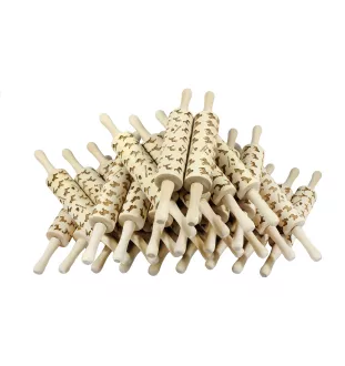 Westphalian Dachsbracke,  Westphalian Hound - patterned rolling pin with a dog, rolling pin for dough and ceramics, a gift for a pastry chef from the Art-Dog brand