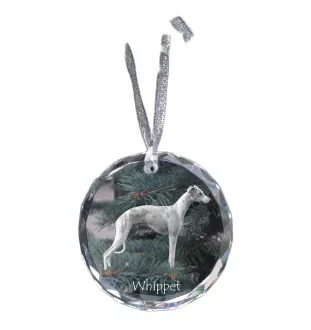 Whippet medal kryształowy z psem Art-Dog
