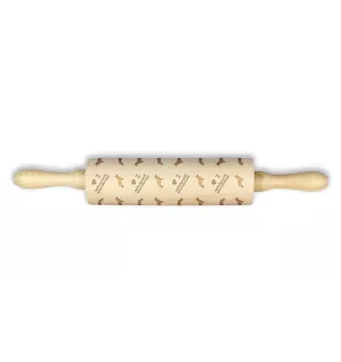 Basset de Westphalie, Westphalian Dachsbracke - rouleau à pâtisserie avec chien, rouleau à motifs pour la céramique, cadeau pour la cuisinière de la marque Art-Dog