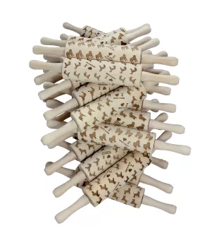 Westphalian Dachsbracke,  Westphalian Hound - rolling pin for dough with a dog, patterned rolling pin for ceramics, a gift for a cook from the Art-Dog brand