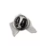 Whippet, Kleiner Englischer Windhund  - Versilberte Hundebrosche, elegante Anstecknadel, Jackenreversschmuck der Marke Art-Dog