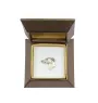 Whippet - Dog brooch in a gift box, elegant pin, lapel pin for Art-Dog brand jacket