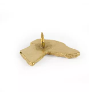 Whippet - Dog brooch in decorative box, elegant gold-plated pin, Art-Dog brand jacket pin