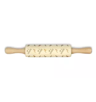 Westfälische Dachsbracke - kleiner Nudelholz mit Hund, Teigrolle mit Mustern, Gadget für Keramiker der Marke Art-Dog