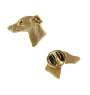 Whippet, Kleiner Englischer Windhund - Vergoldete Brosche, eleganter Hundeschmuck, einzigartige Brosche der Marke Art-Dog