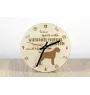 Wirehaired Pointing Griffon, Korthals Griffon - clock with a dog, wooden clock, wall clock for dog lovers, clock for desk and shelf, Art-Dog
