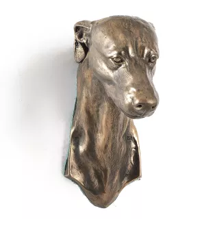 Whippet - Dog statue, hanging bust, unique decoration for dog lover by Art-Dog brand