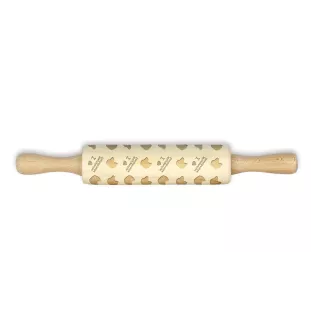 Basset de Westphalie, Westphalian Dachsbracke - petit rouleau à motifs de chien, rouleau à pâtisserie pour enfant, décoration en argile céramique de la marque Art-Dog