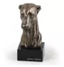 Whippet, Lévrier whippet - Statue de chien, buste sur socle en pierre, sculpture, trophée pour exposition canine par la marque Art-Dog