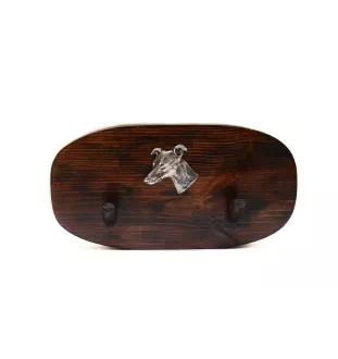 Whippet, Lévrier whippet - porte-accessoires, porte-médailles pour chiens, crochets pour clés par Art-Dog