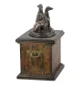 Whippet, Lévrier whippet - une urne pour les cendres d'un chien, une urne avec une statuette, une urne élégante de style classique de la marque Art-Dog