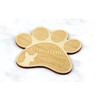 Mexikanischer Nackthund, Xoloitzcuintle, Xolo, Tepeizeuintli - Tasse Untersetzer, graviert Untersetzer mit Hund, Geschenk für Hundeliebhaber von Art-Dog Marke